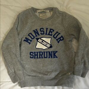 Scotch & Soda Gray and Blue Sweatshirt